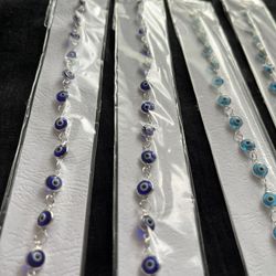 Silver Soda-Lime Glass Bracelet – 16 cm (6.3 inches) – Four Colors