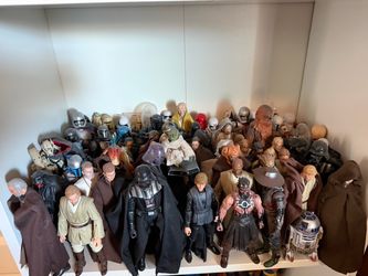 Large Star Wars Action Figure Collection