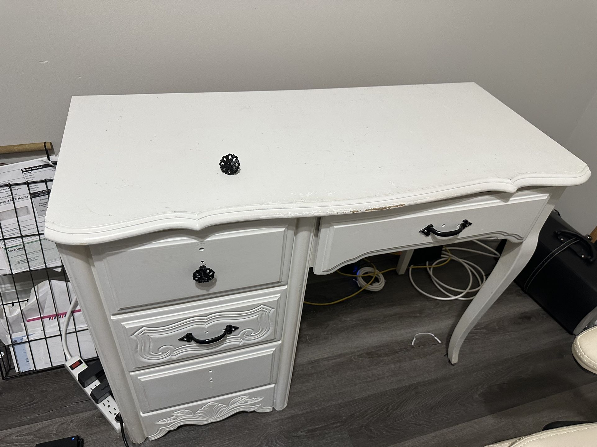 Small White Desk