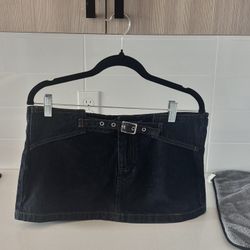 Edikted Mini Denim Skirt