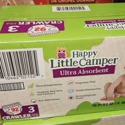 Happy Little Campers Diapers Size 3 Count 92