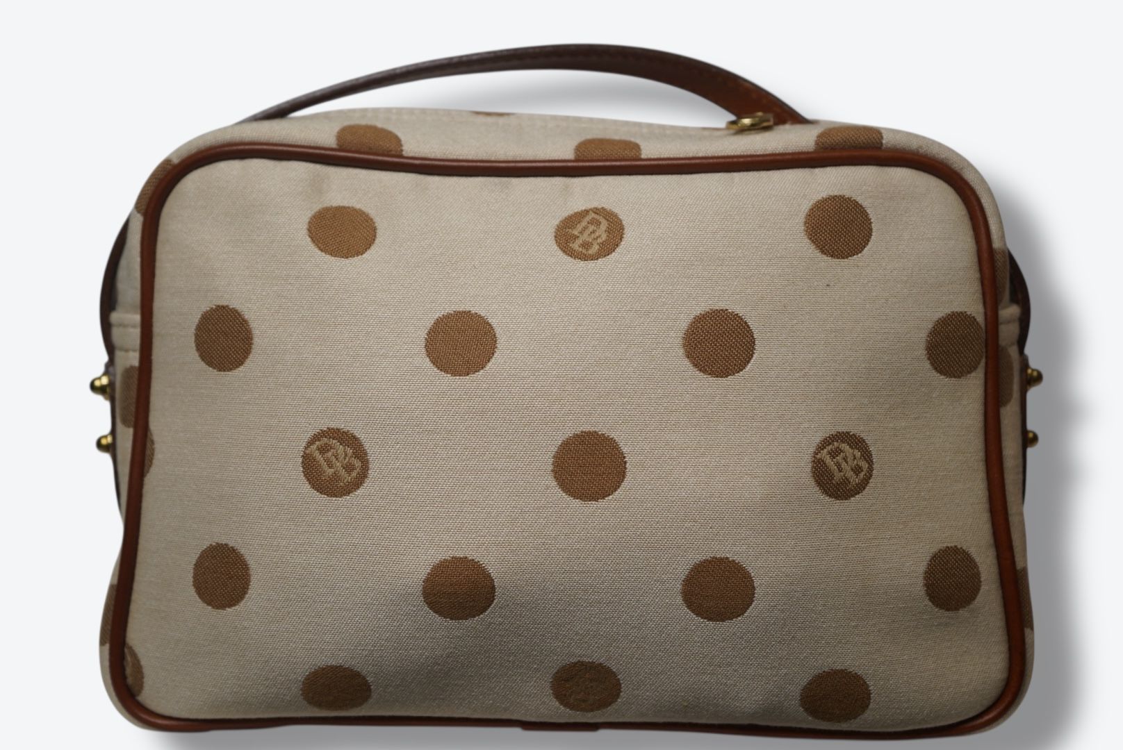 1990s Dooney & Bourke Canvas Polka Dot Crossbody,All Products : American Fashion Style Bags On Sale