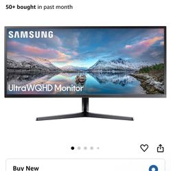 Samsung LS34J550WQNXZA 34-Inch QHD Ultra Wide Monitor, Black
