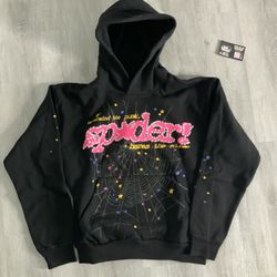 *NEW* Black P*nk V2 Sp5der Hoodie Sizes Small, Medium,Large Available 100% Authentic Comes With Receipt 
