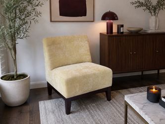 Firm Price Yellow Accent Chair