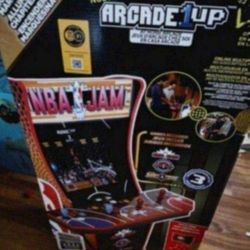 Arcade 1 Up   With Raiser  NBA Jam 3 Games In 1