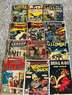 Spiderman and various other Vintage Comic Books