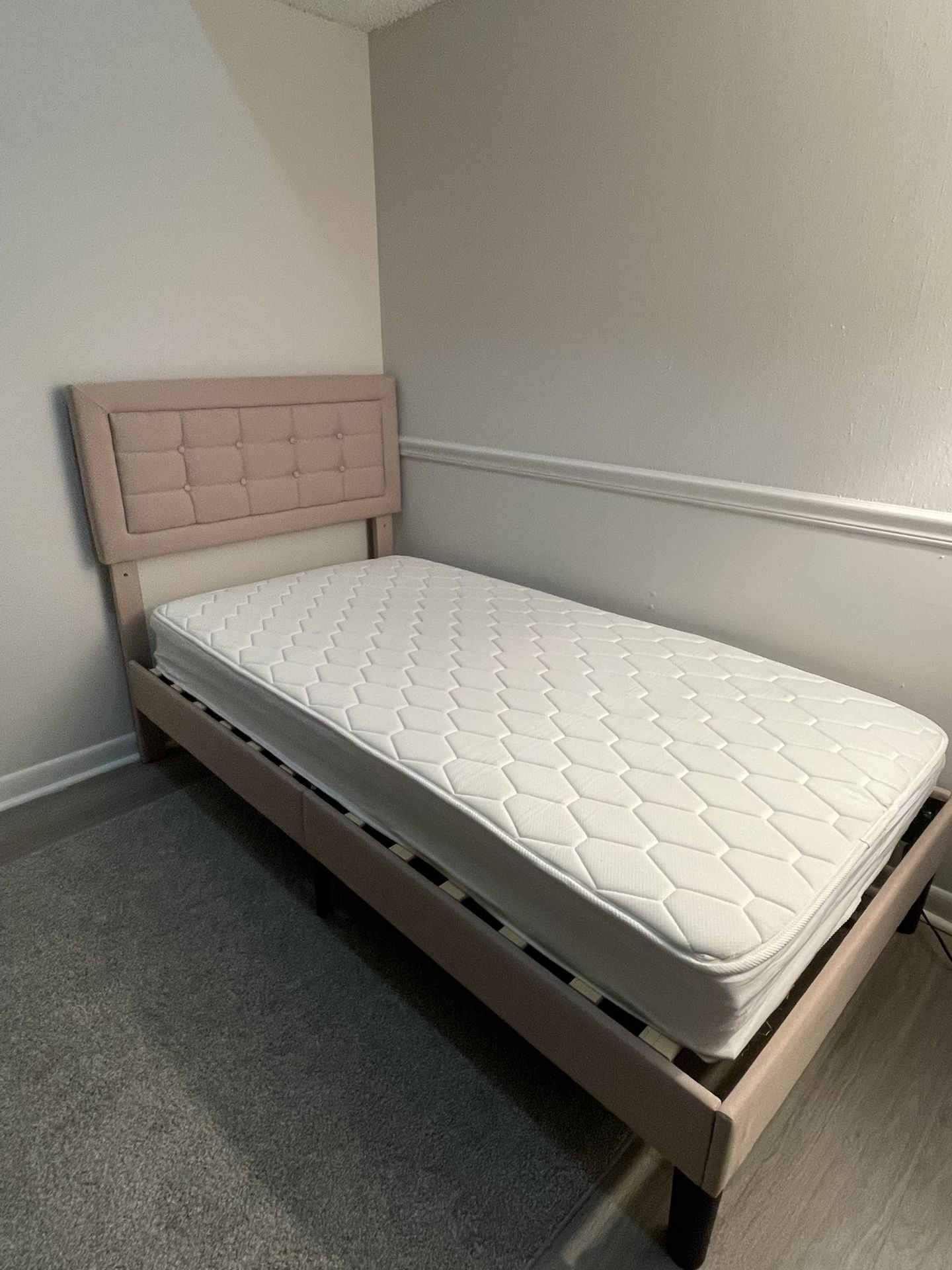 Brand New Twin Bed Frame And Mattress