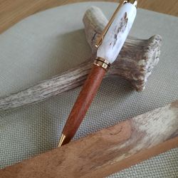 Wooden Pen Made From  Antler And Mesquite