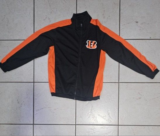 Bengals Full Zip Up Tricot Track Jacket