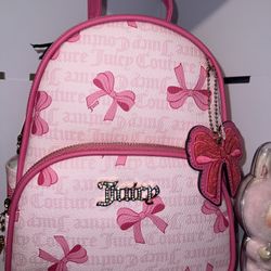 Juicy Couture Pink Bow Backpack 