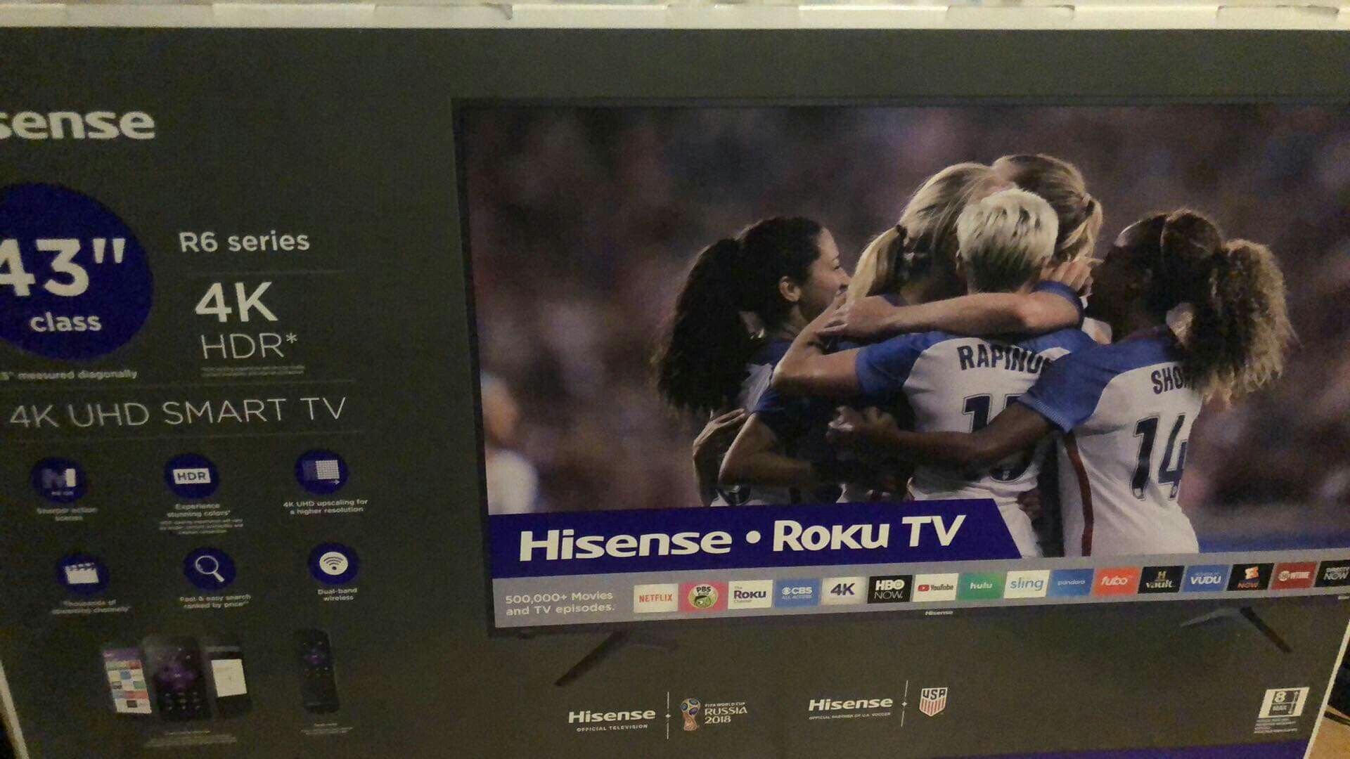 Hisense 4k TV with roku