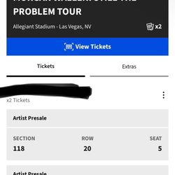 MORGAN WALLEN! Las Vegas! 5/2!! 