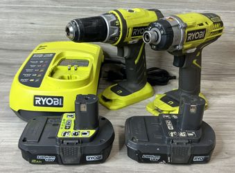 Ryobi One+ 18V Cordless 2-TOOL Combo Kit - Drill/Driver and Impact Driver (PO1025934)