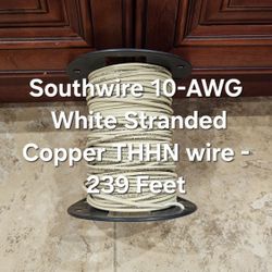 Southwire 10-AWG White Stranded Copper THHN wire - 239 Feet