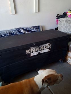 Construction site tool storage box