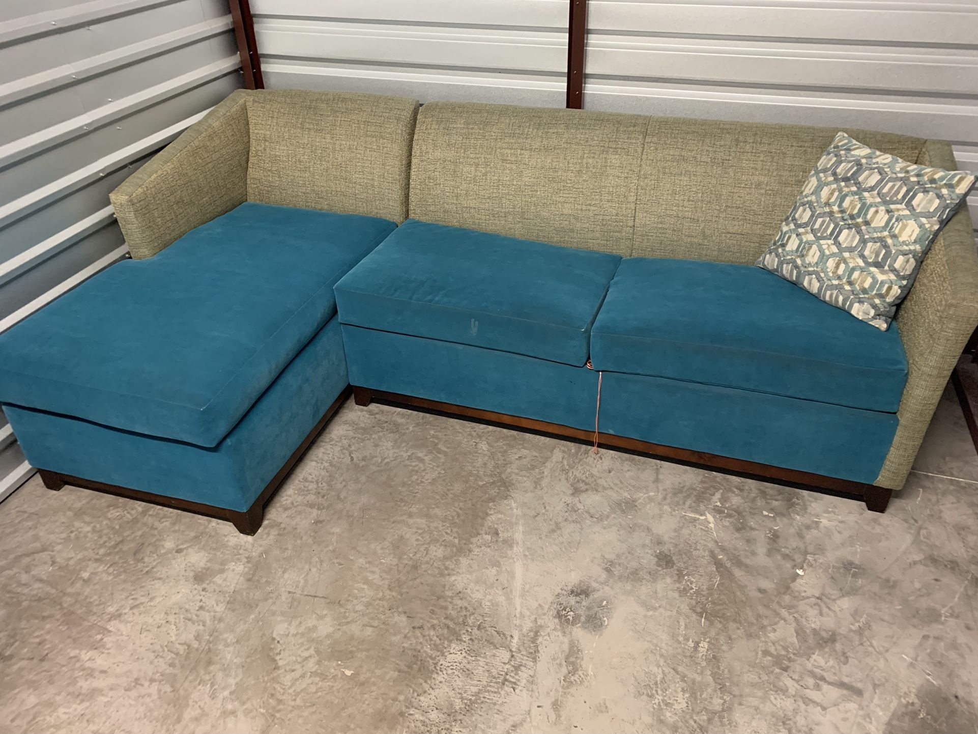 Like New Sleeper Sectional Couch