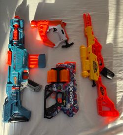 Huge Nerf Gun Bundle - 19 Blasters + Tactical Vest + Darts
