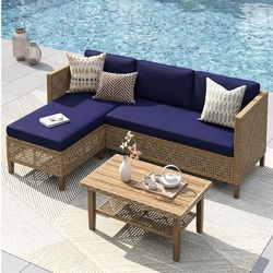 Outdoor sofa and coffee table(brand new, still in a box)