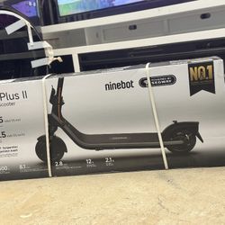 Ninebot E2 plus II ekickscooter 15.5 range 15.5mph 