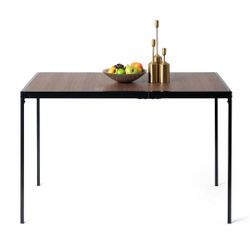 Homy Casa Milliken 47.2" Espresso Rectangluar Bistro Dining Table Writing Desk