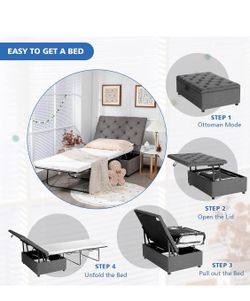 Ottoman folding bed
