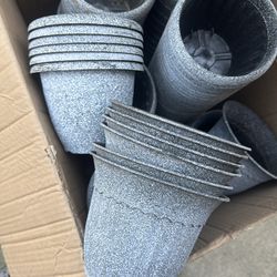 Lot of Granite Look Plastic Planter Pots – Multiple Sizes  Indoor Outdoor Plant Containers