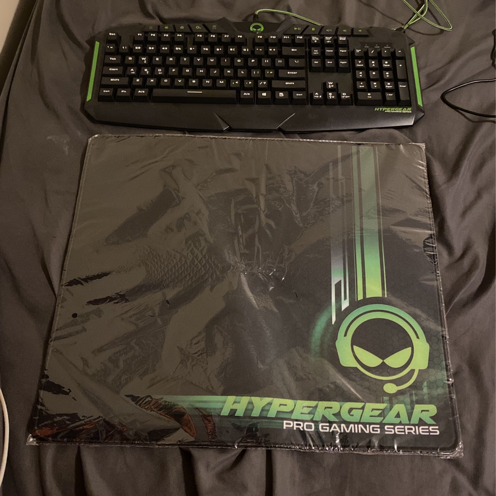 gaming keyboard and mouse pad