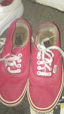 Red Vans...