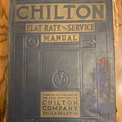 Chilton Flat Rate And Service Manual Fifteenth Edition 1941