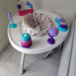 Baby Activity Center With Adjustable Step Base