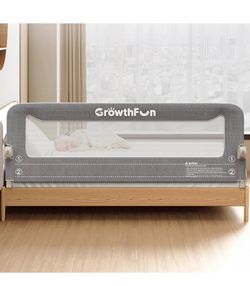Foldable Bed Rail for Toddlers, 71in Reinforced Carbon Steel Frame&Connectors,