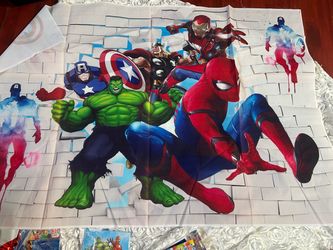 Avengers backdrop and decor