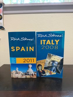 Rick Steves Italy 2008 & Spain 2011 Travel Guide Books Paperback