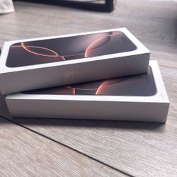 2 iPhone 16 Pro Max 256 Still Sealed 