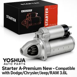Starter A-Premium Nuevo – Compatible con Dodge/Chrysler/Jeep/RAM 3.6L (Town & Country, Caravan, Journey, ProMaster)
