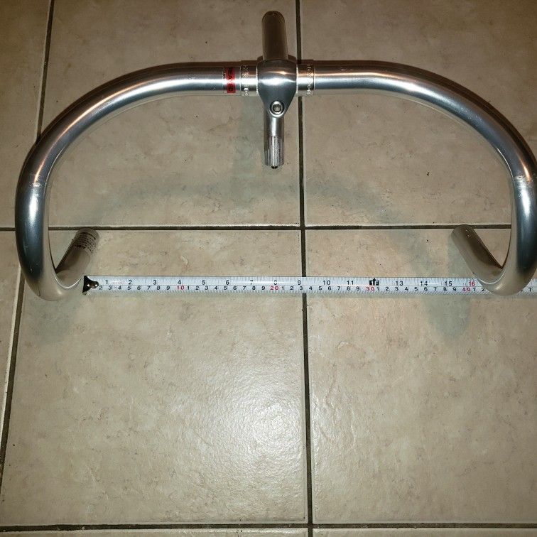 Vintage Nitto NJS PEARL 13 400mm Cannondale 1993 Track Drop Bars + 25.4mm Stem Clamp