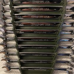 Snap On 10pc 12-point Flank Drive Plus Wrench Set