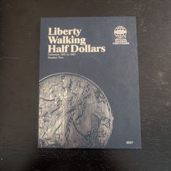 Liberty Walking Half Dollar 90% Silver Complete Album 