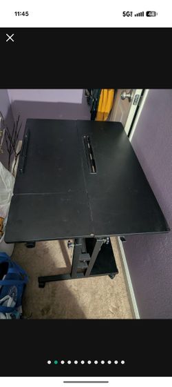 Black Adjustable Desk