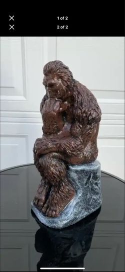 Bigfoot thinker statue