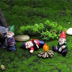 4PCS Drunk Gnomes Dwarf Garden Knomes Decorations Decor Clearance Drunken Figurines for Outdoor Indoor Patio Yard Lawn Porch Ornament Gift