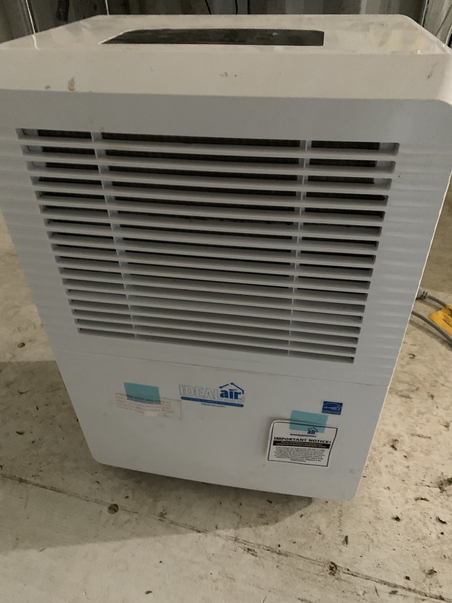 Ideal Air 50 Pint Dehumidifier