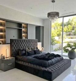 King size bed with storage