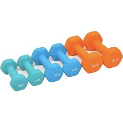 Set Of 6 Dumbbell Hand Weights 3/5/8