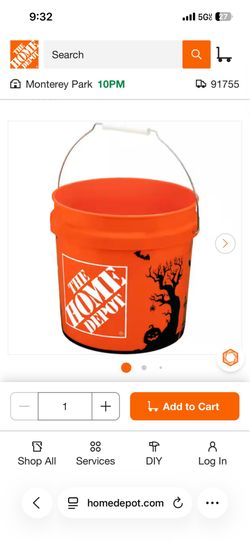 Home Depot Halloween Bucket