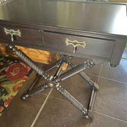 English Tea Table and 4 Post Twin Bed