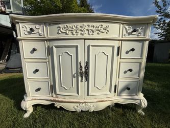 Victorian Style Vanity w/ Marble Sink