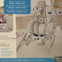 Fisher Price Owl 2 In 1 Deluxe Swing 