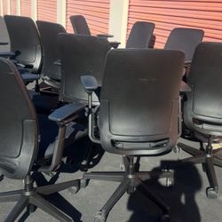 Steelcase Amia Black Confrence Office Chairs Fully Loaded Qty 15+